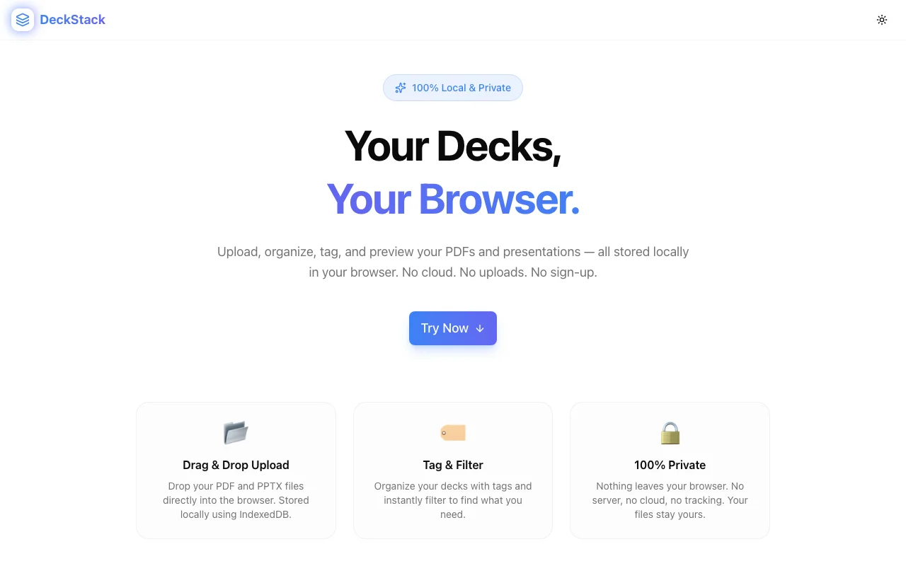 Introducing DeckStack: A Private, Local Presentation Manager