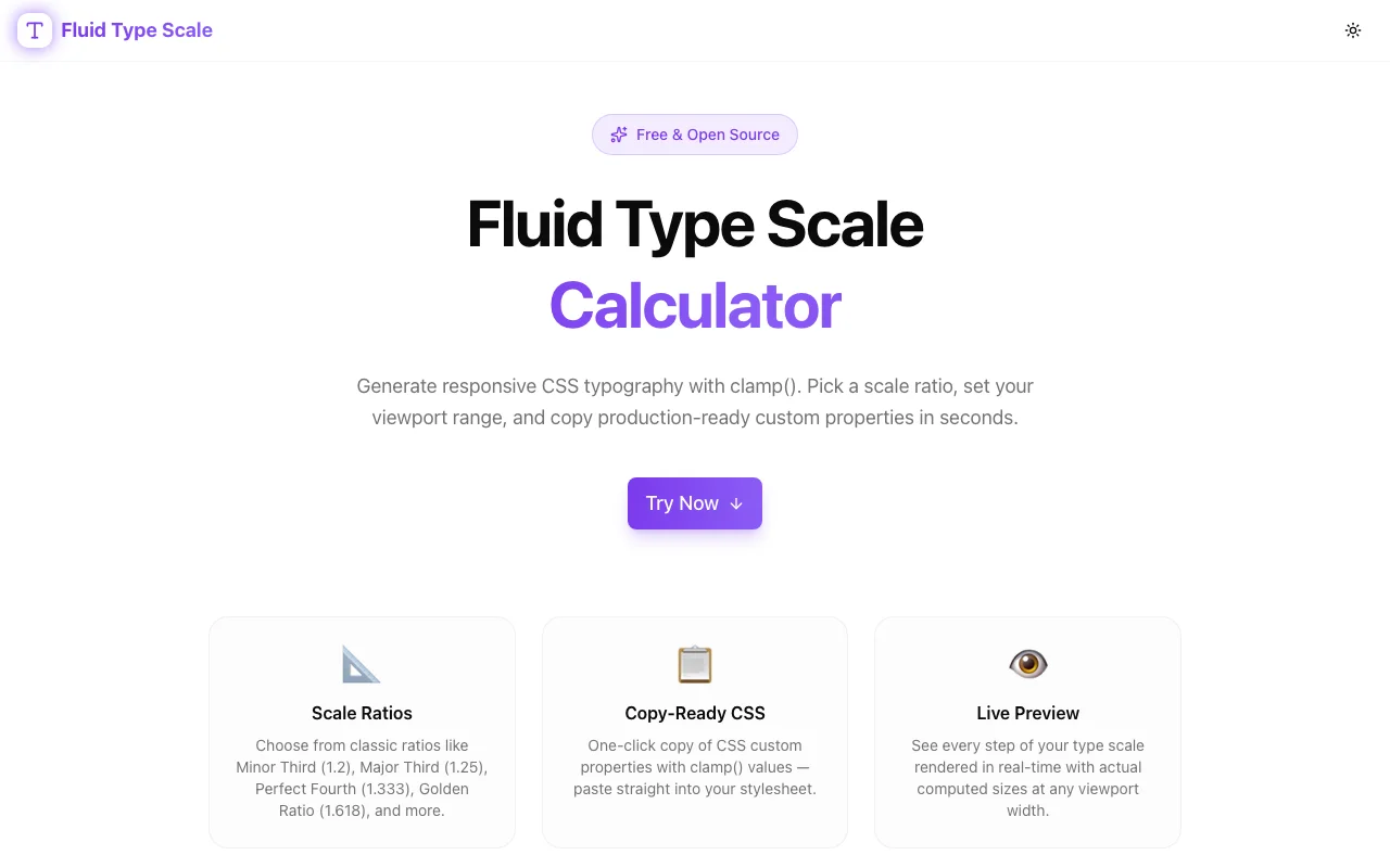 Fluid Type Scale: Responsive CSS Typography with clamp() — No Media Queries