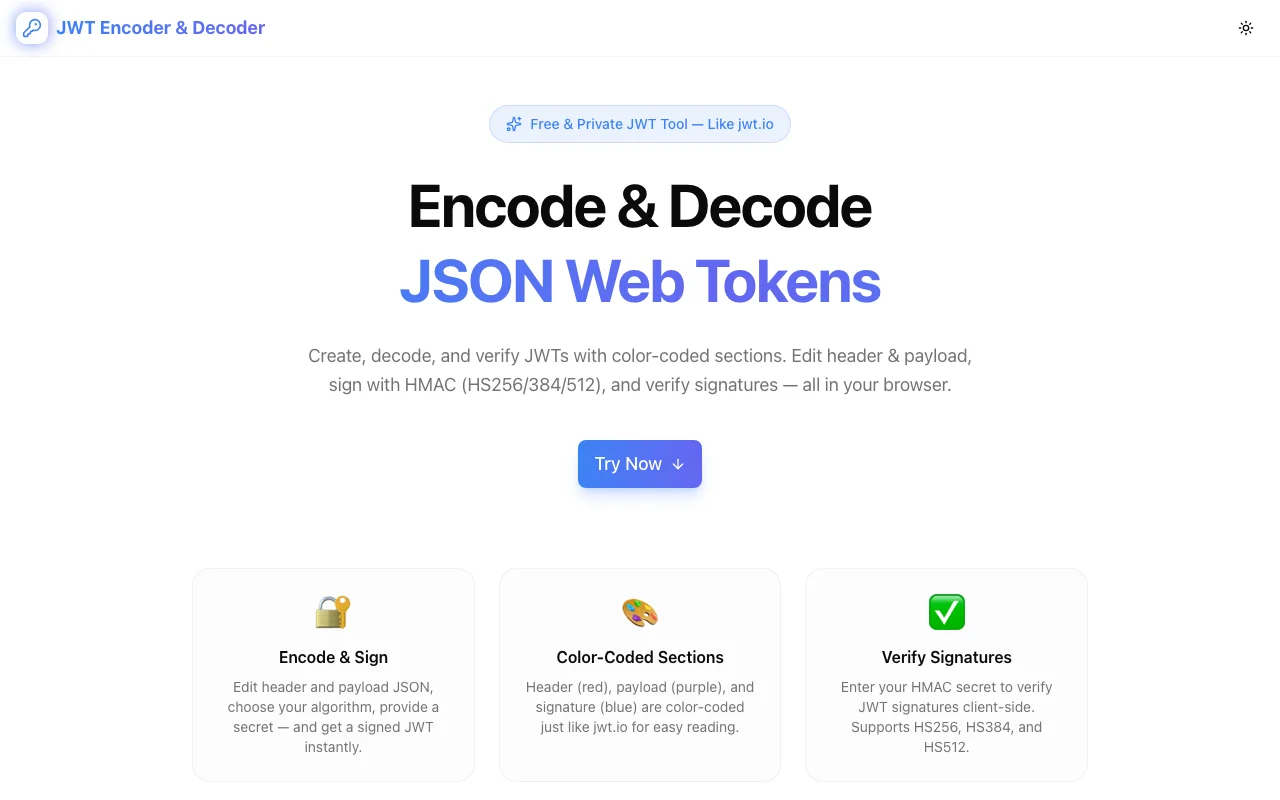 JWT Decoder: Decode & Inspect JSON Web Tokens Instantly — Free, Private, No Signup