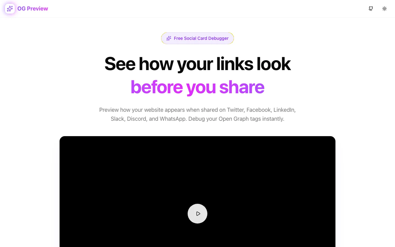 Introducing OG Preview: See How Your Links Look Before You Share