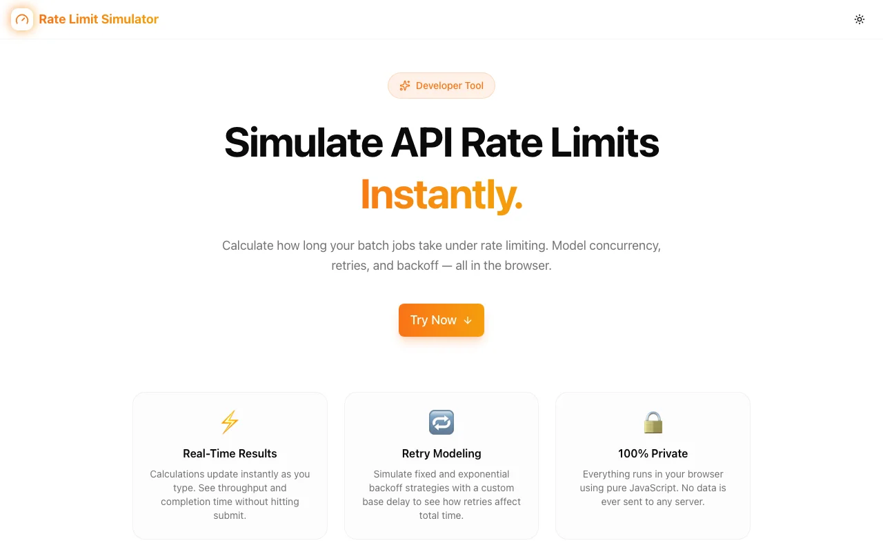 Rate Limit Simulator: Plan API Integrations Before They Break in Production