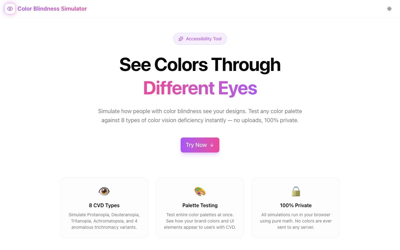 Color Blindness Simulator: Test Your Designs for All 8 Types of Color Vision Deficiency