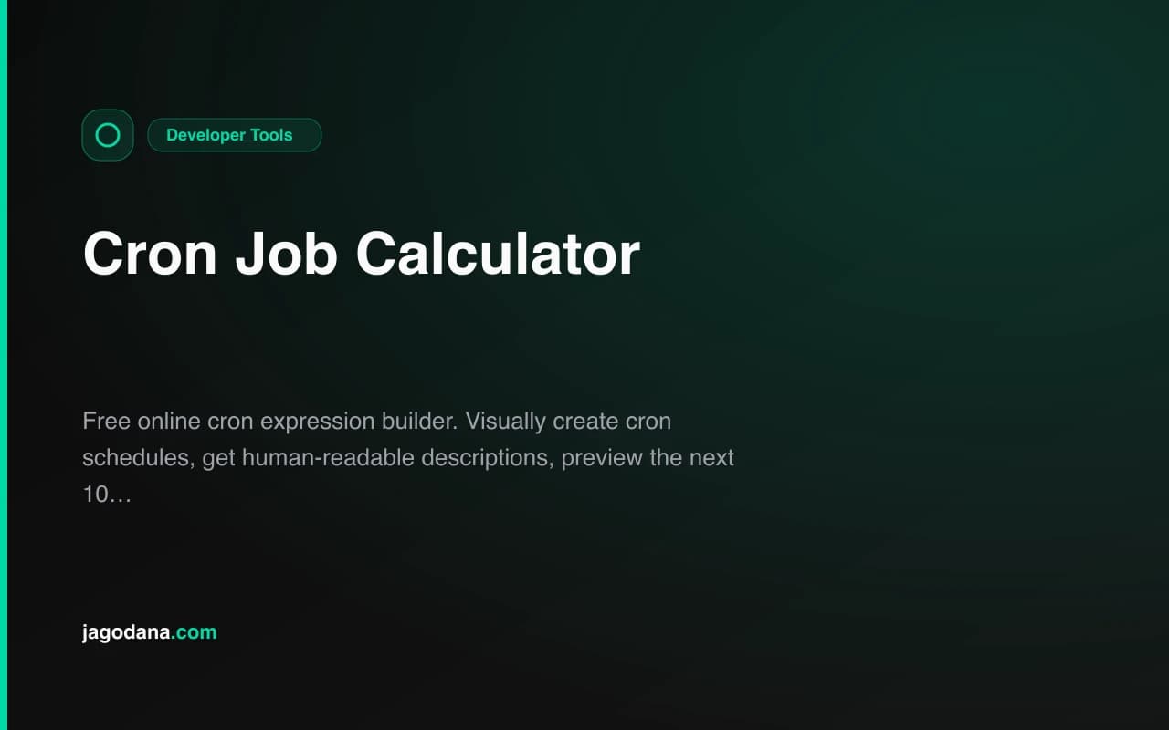 Cron Job Calculator screenshot