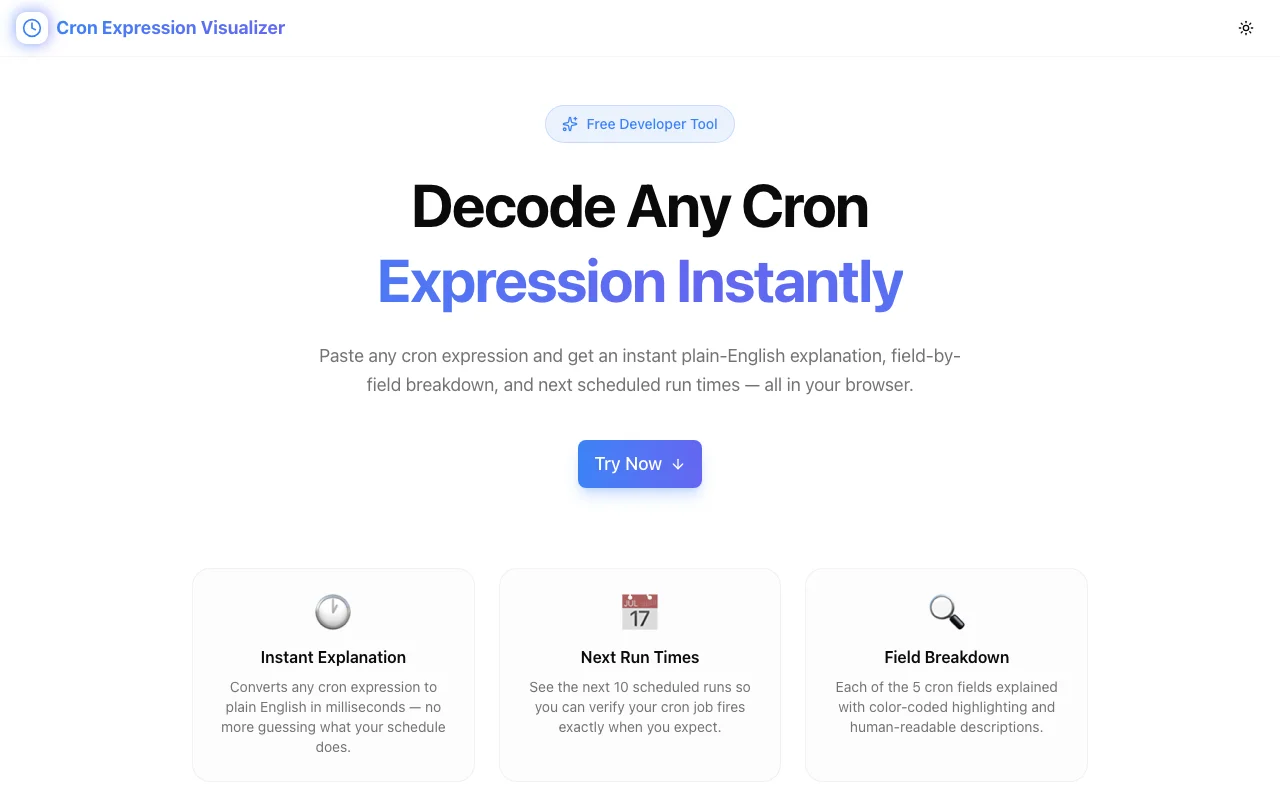 Cron Expression Visualizer