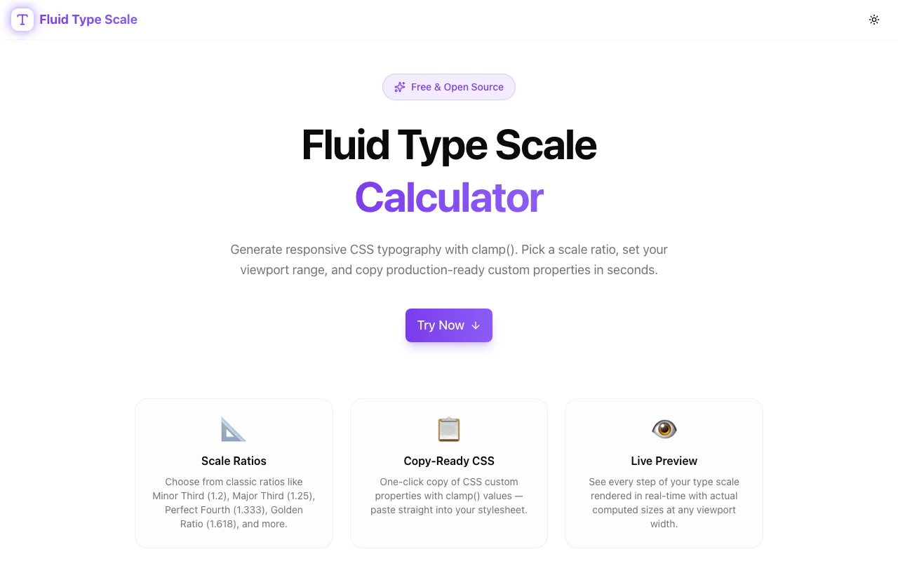 Fluid Type Scale: Responsive CSS Typography with clamp() — No Media ...