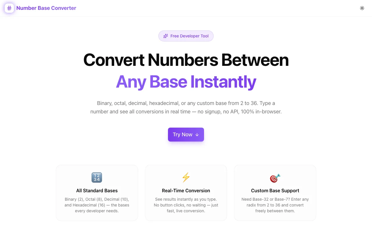 Number Base Converter
