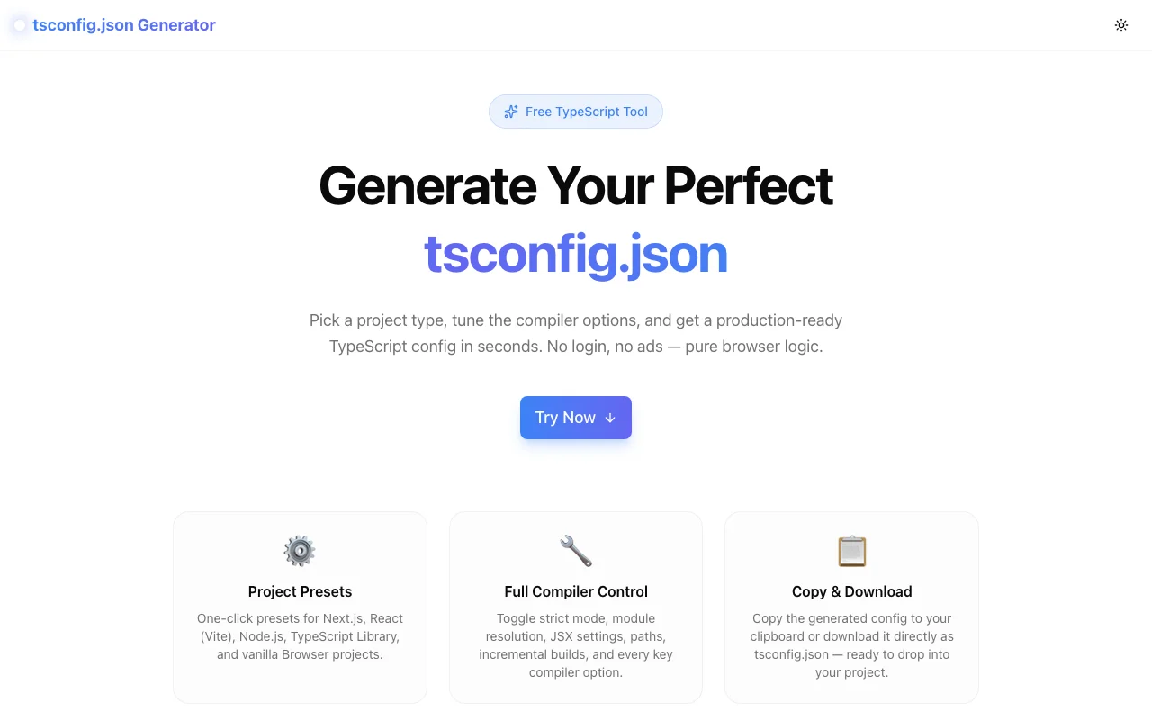 Introducing tsconfig.json Generator: Visual TypeScript Config Builder ...